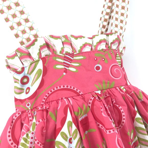 ❌SOLD❌JELLY the PUG 🌺Paisley Sassy Ruffled Dress - Picture 4 of 10